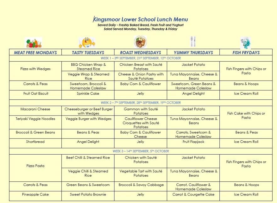 Lunch Menu